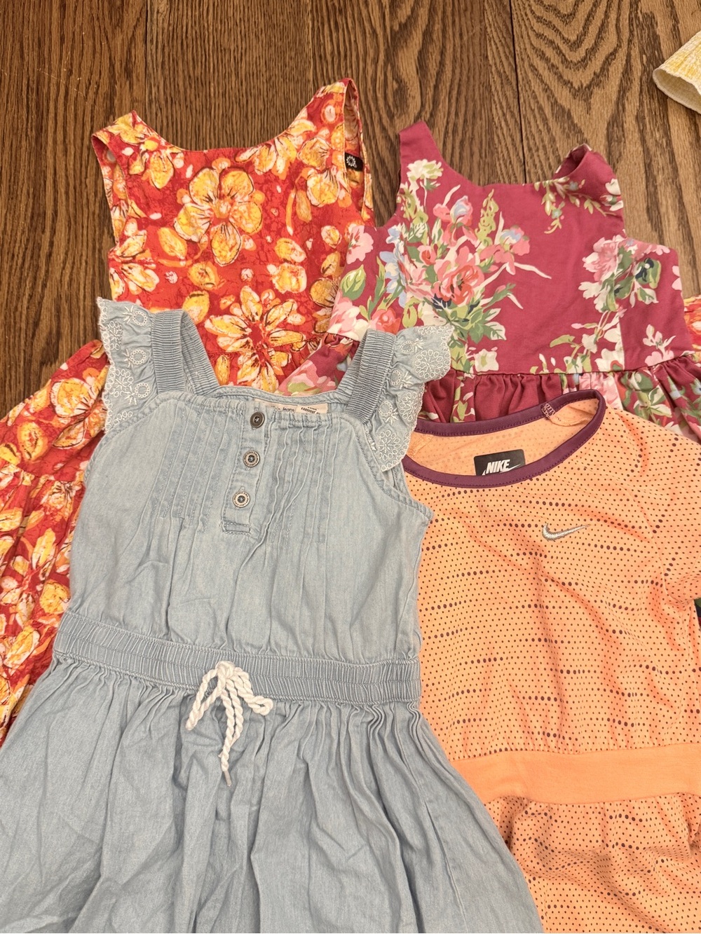 Lot of 4T Summer Dresses (4) Nike, Polo Ralph Lauren, Calvin Klein EUC TT